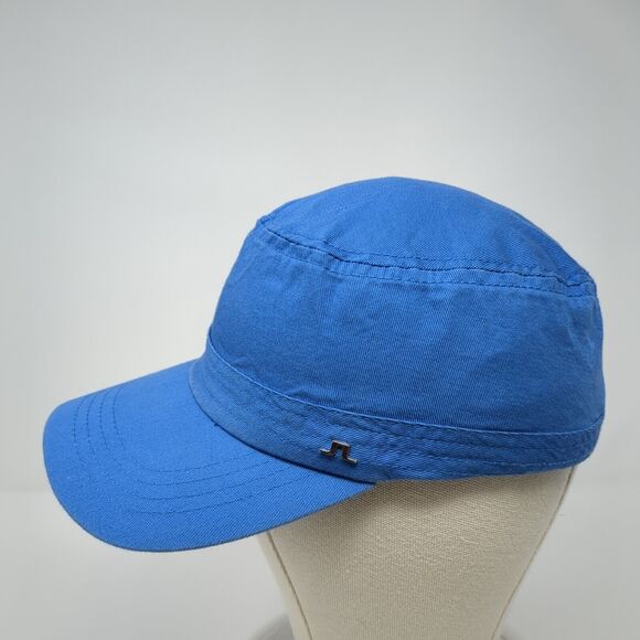 J. Linderberg Cadet Army Cap Blue Medium Lightweight Emblem Blank Cotton - Picture 3 of 10